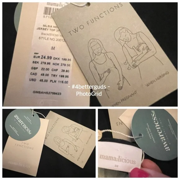 SET 3 Mama:Licious Organic Nell 2 Tanks & Isabel Maternity Crossover Midi Short - Picture 5 of 16